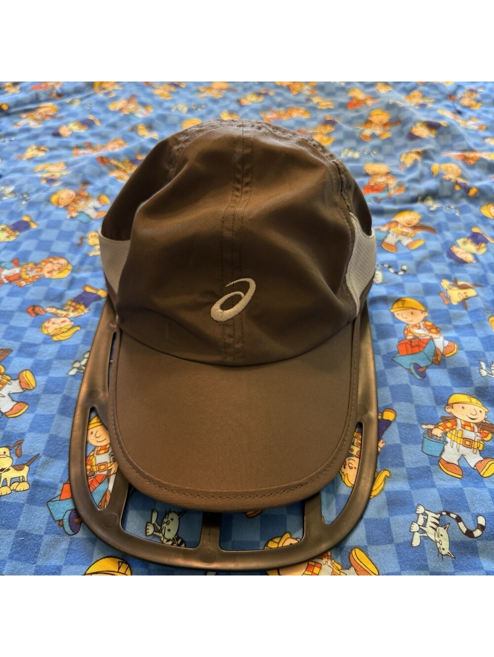 Vintage 00s Asics 5-Panel Front Logo Reflective Lightweight Running Hat OSFM